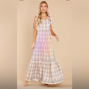 Aura Plaid Maxi Dress